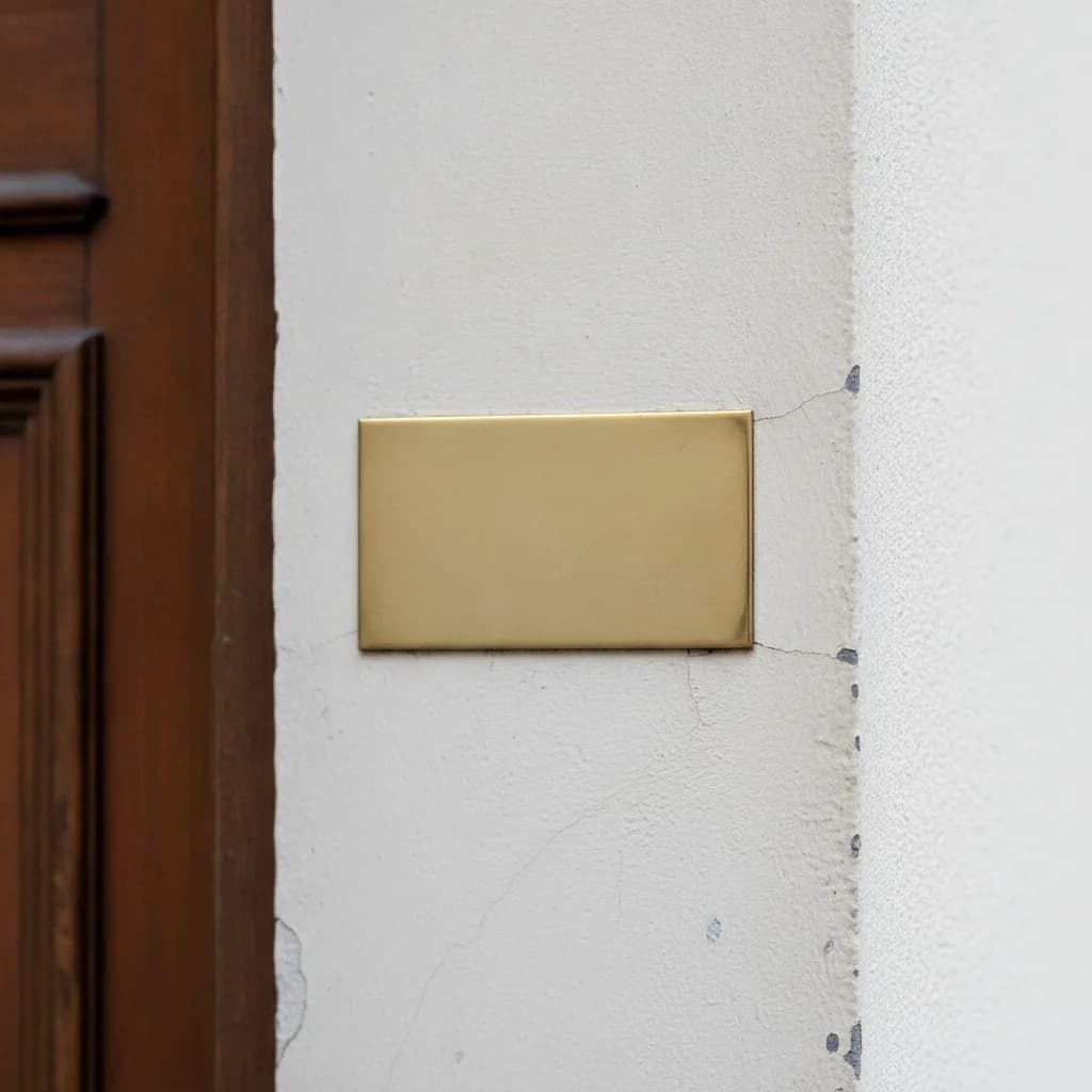 Klingelschild an einer Haustür, Sinnbild für die feste Bezugspflege